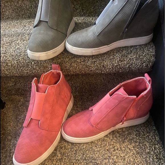 Two for the price of one! Gently used wedge booties. - Picture 1 of 2